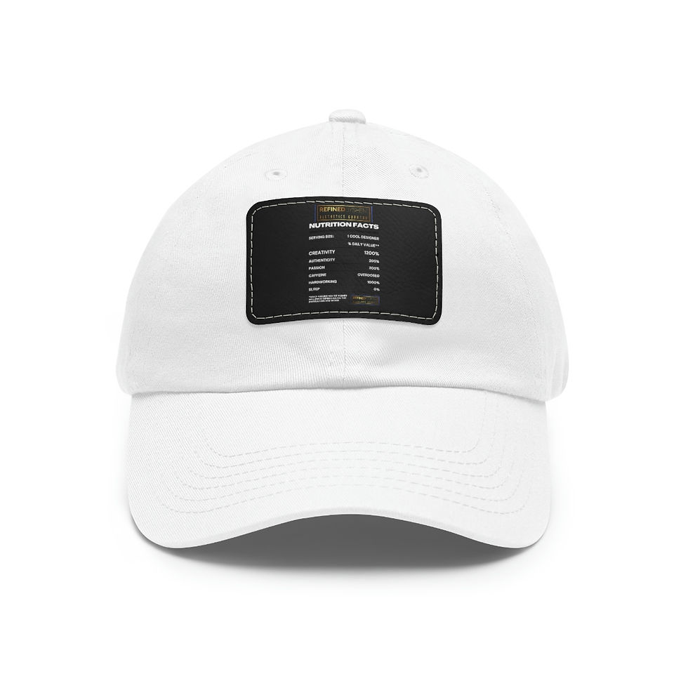 Thumbnail: REFINEDBYSHEM Fashion Facts Hat with Leather Patch (Multi-Colors)