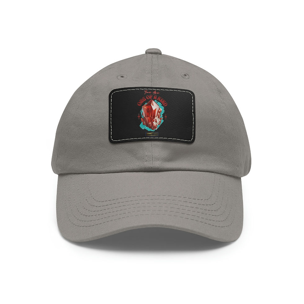 Thumbnail: REFINEDBYSHEM One Of A Kind Hat with Leather Patch (Multi-Colors)