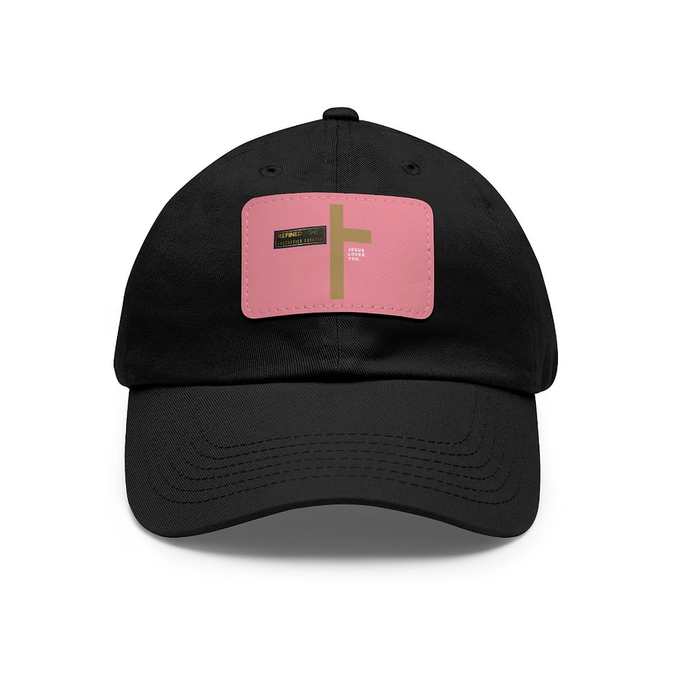 Thumbnail: REFINEDBYSHEM Jesus Loves You Hat with Leather Patch (Multi-Colors)