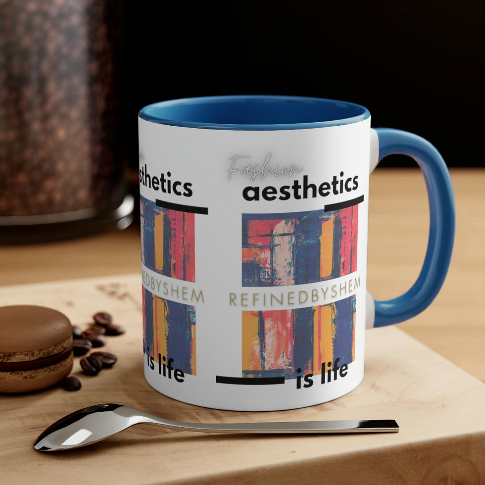 Thumbnail: REFINEDBYSHEM Bold Artist Accent Coffee Mug, 11oz (Multi-Colors)