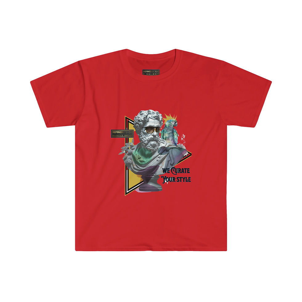 Thumbnail: Unisex Softstyle We Curate Your Style T-Shirt (Multi-Colors)