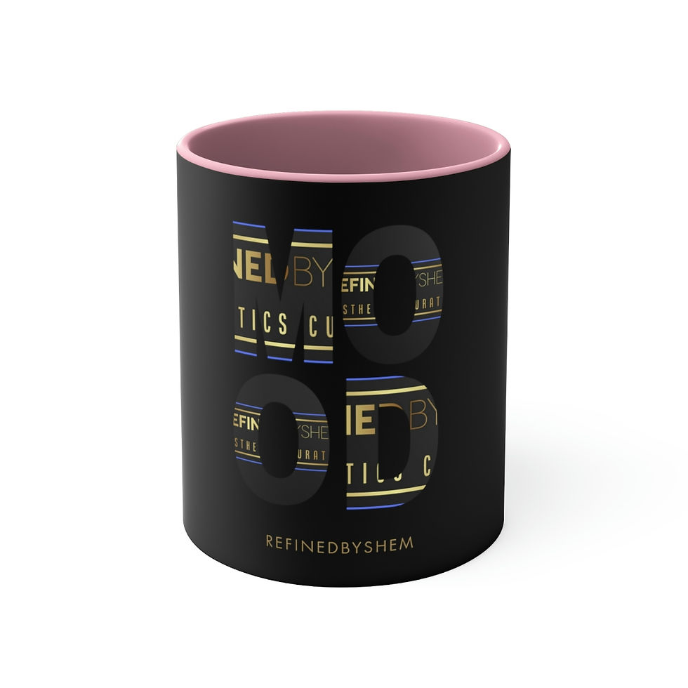 Thumbnail: REFINEDBYSHEM Silhouette Accent Coffee Mug, 11oz (Multi-Colors)