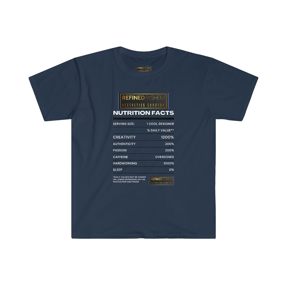 Thumbnail: Unisex Softstyle Fashion Facts T-Shirt (Multi-Colors)