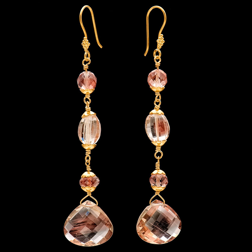 Oregon Sunstone Drop Earrings