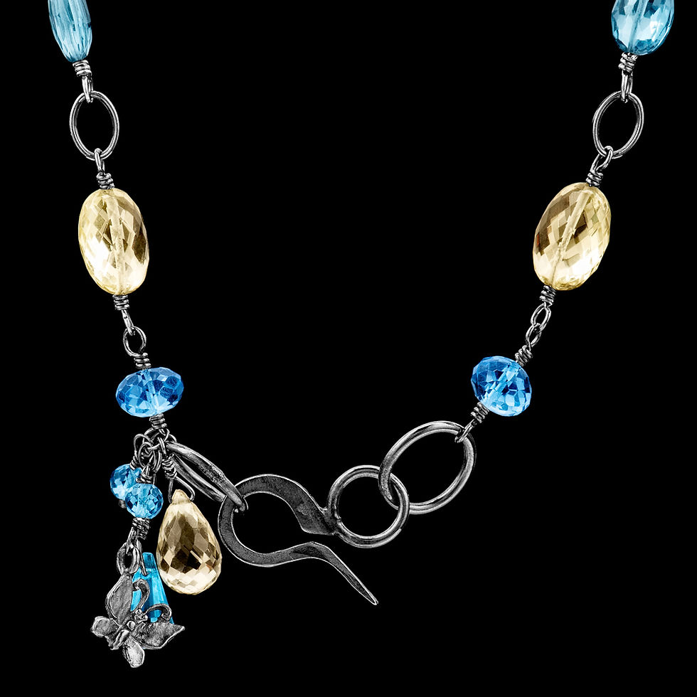 Thumbnail: London Blue Topaz and Sterling Silver Necklace