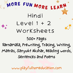 hindi preschool worksheets for kids playfulhomeeducation