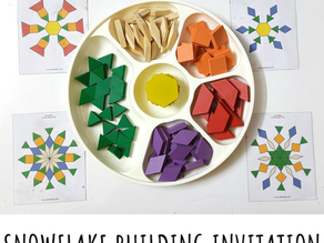 Wooden Pattern Blocks for Shape Plays