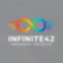 Infinite42 Training logo. Multi colored infinity symbol