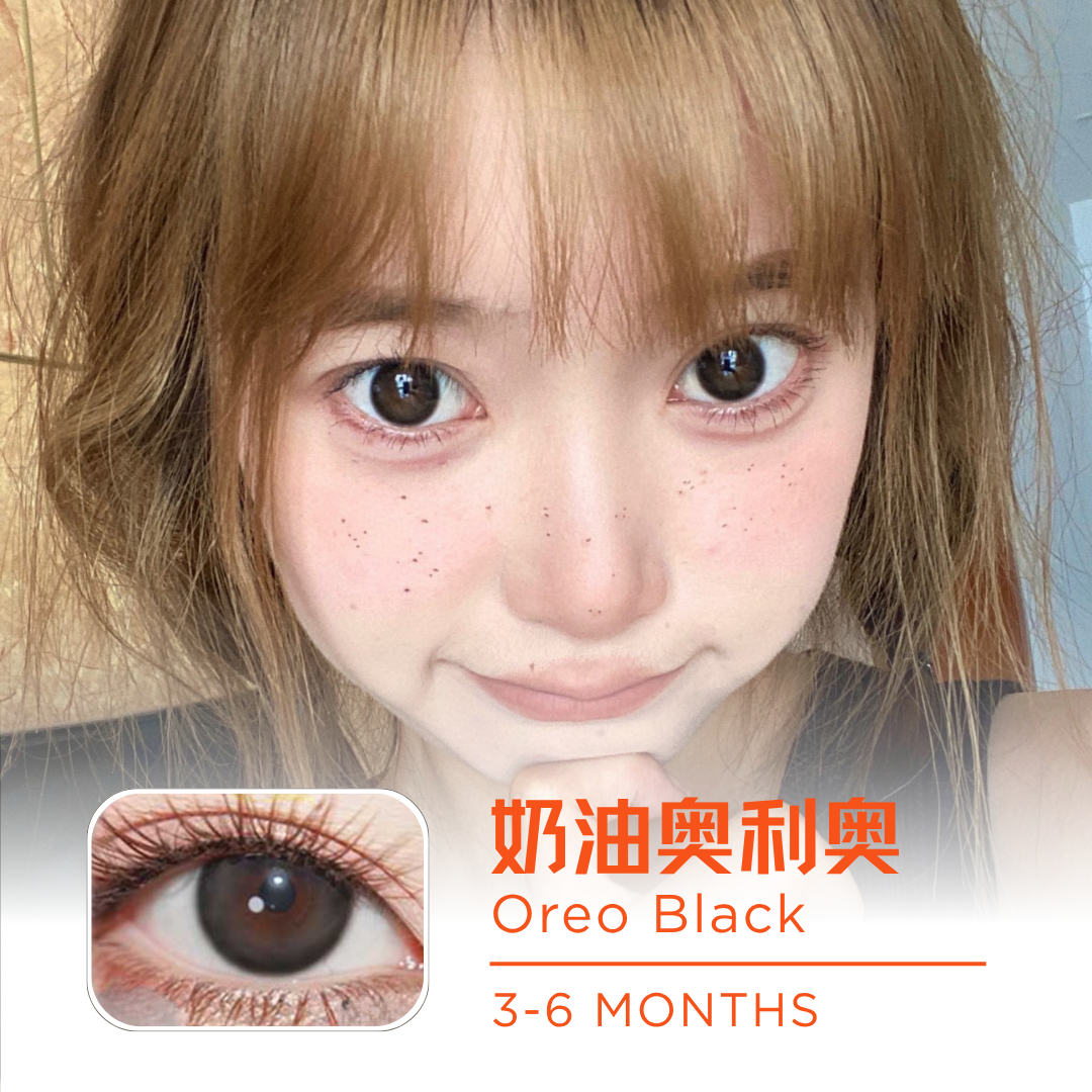 [Oreo Black] 3-6 Month | 2pcs | 14.2mm