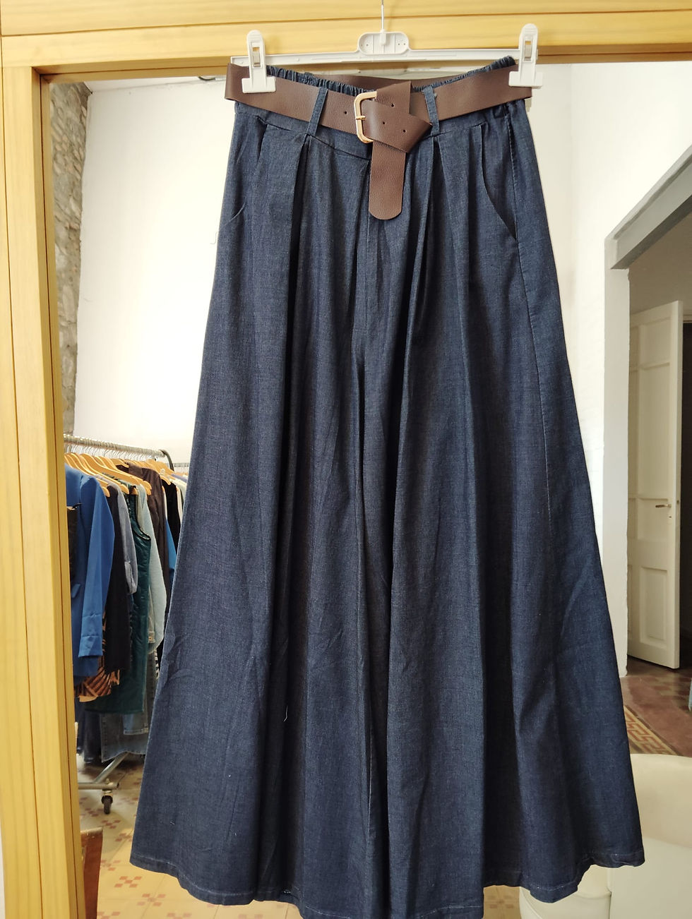 Miniatura: Pantalón jean Naranjo