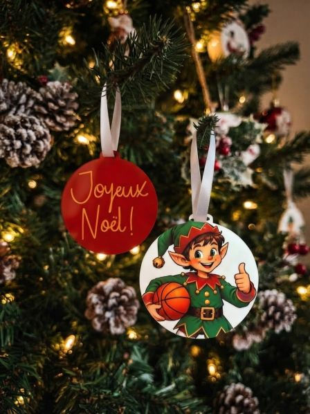 Boule de Noël - Personnalisable Recto/Verso