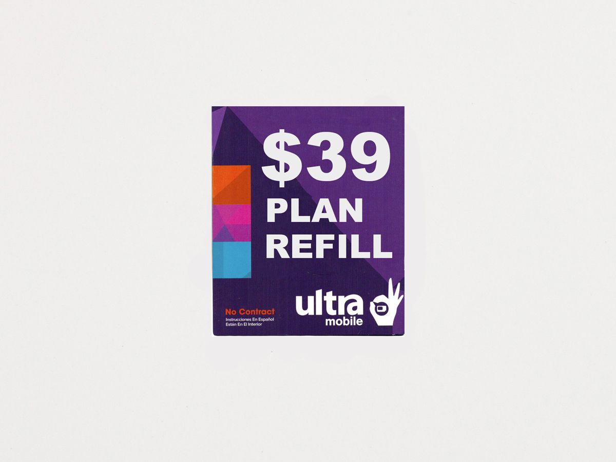 Ultra Mobile $39 Plan Refill