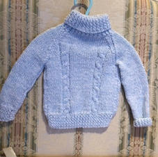 Blue Turtleneck