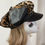 Miniature : Leopard Print Fur Bakerboy Cap