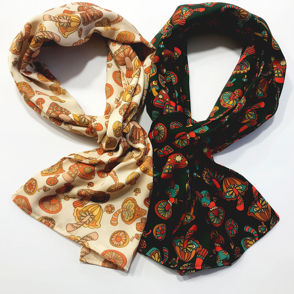 Miniaturbild: Cream Mushroom Scarf