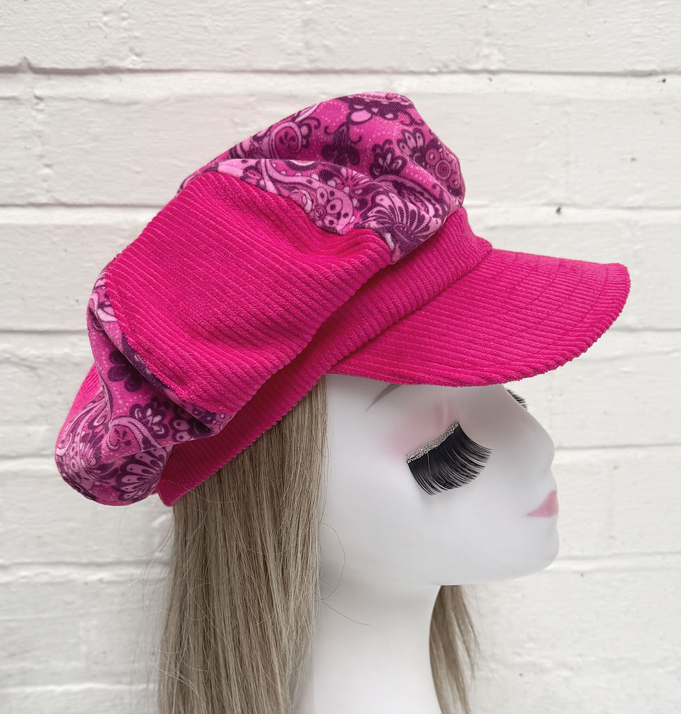 Miniature : Pink Newsboy Cap