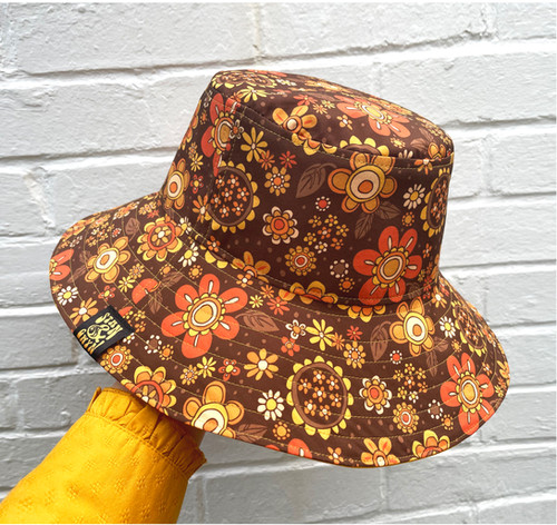 帽子 70'S Vintage Love&Flower pattern hat 70s Crochet Hat - Shop on Pinterest