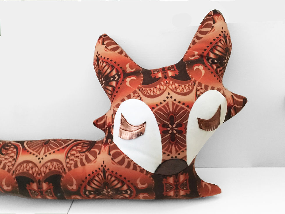 Miniatura: Orange Fox draught Excluder.