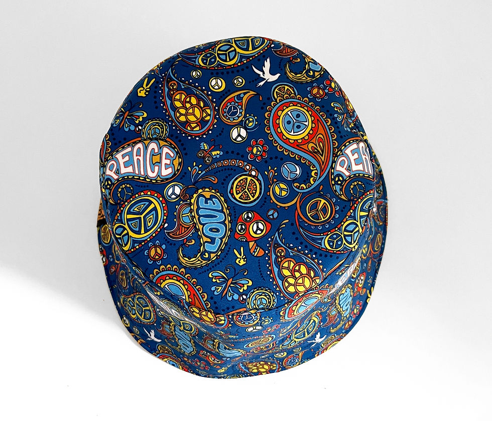 Miniaturbild: Blue Peace Paisley Bucket Hat