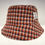 Miniature : Vintage Orange Check Harris Tweed Hat