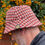 Miniature : Vintage Orange Check Harris Tweed Hat