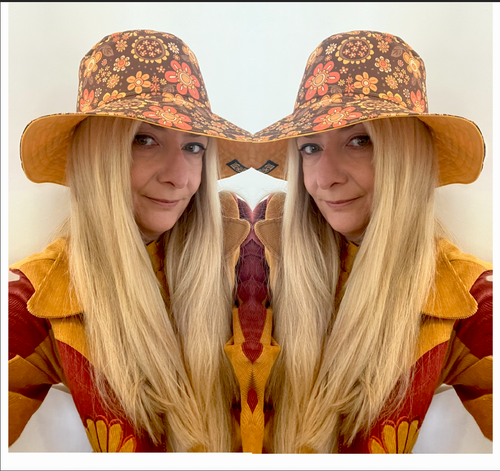 70's Retro Floral Hat | Stan&Gwyn