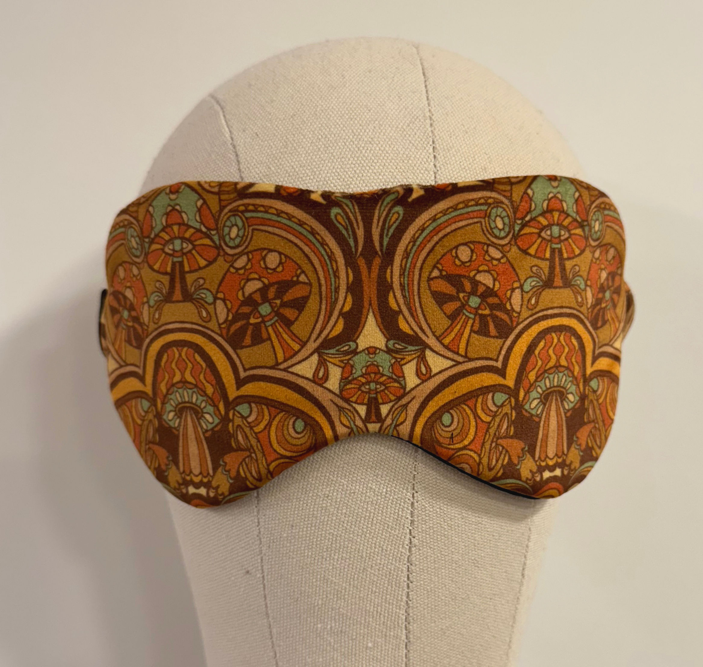 Yellow Paisley Mushroom Sleepmask