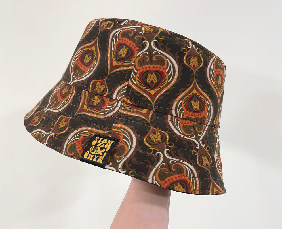 Miniaturebillede: Brown Fisheye Bucket Hat