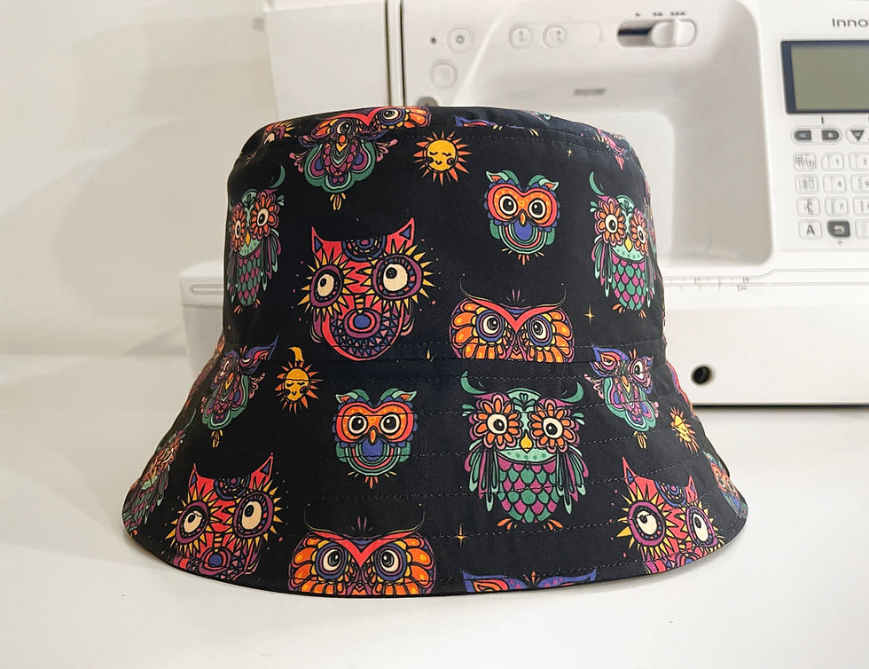 Miniaturbild: Owl Print Bucket Hat Kids