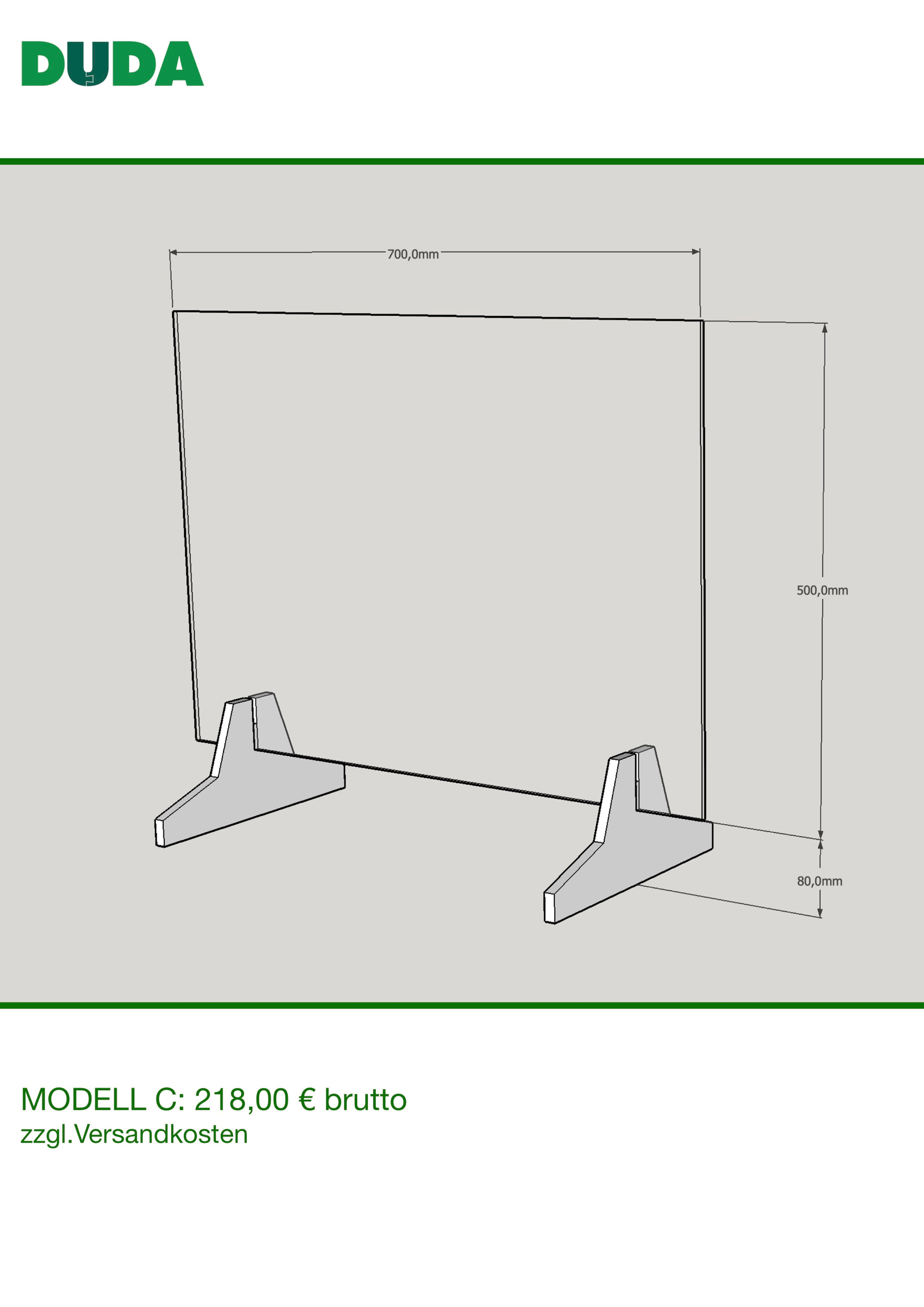 Duda Infektionsschutzwand