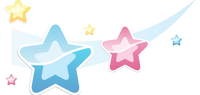 Blue and Pink Starts