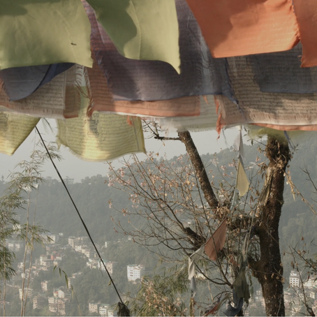 Monika Weiss filmed "Arkhe-Lost Canto" on Kanchenjunga Mountain in the Himalayas--potent symbols of power, spiritual presence, and the boundary between the mortal and spirit worlds (edit?)