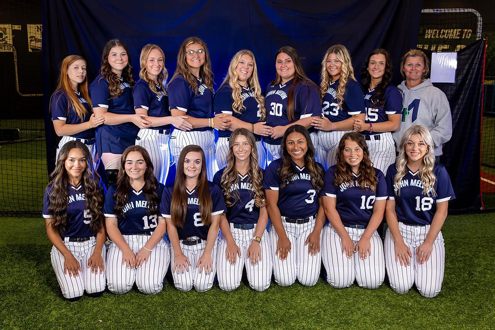 Close-up view of John Melvin Christian College Mangos golf course with a player preparing to swing