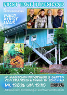 19.8.26 | Konzert mit The First Take Bluesband im verwunschenen Waldkunsthaus in Schönau