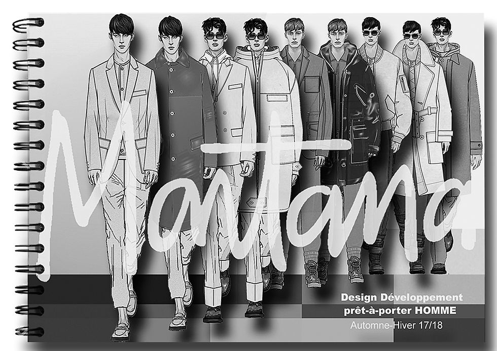 Cahier COLLECTION PRET A PORTER HOMME Automne.Hiver17.18 MONTANA coverture