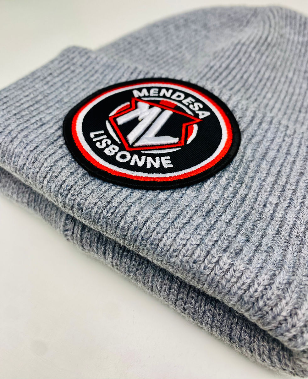 Thumbnail: Ash Grey Winter Knit Beanie