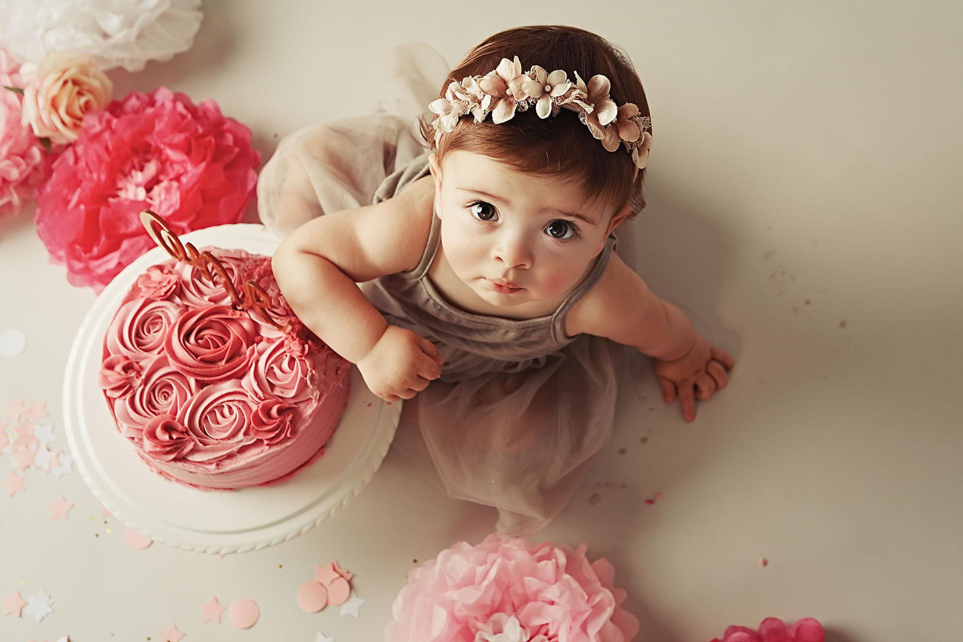 Rose Cake Smash