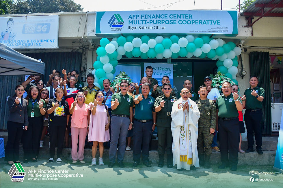 AFP Units and Veterans in Iligan joined the opening of the AFPFC MPC Iligan Satellite Office on September 29, 2026.