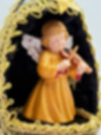 Thumbnail: Angel with Violin Christmas Tree Ornament, Music Ornament