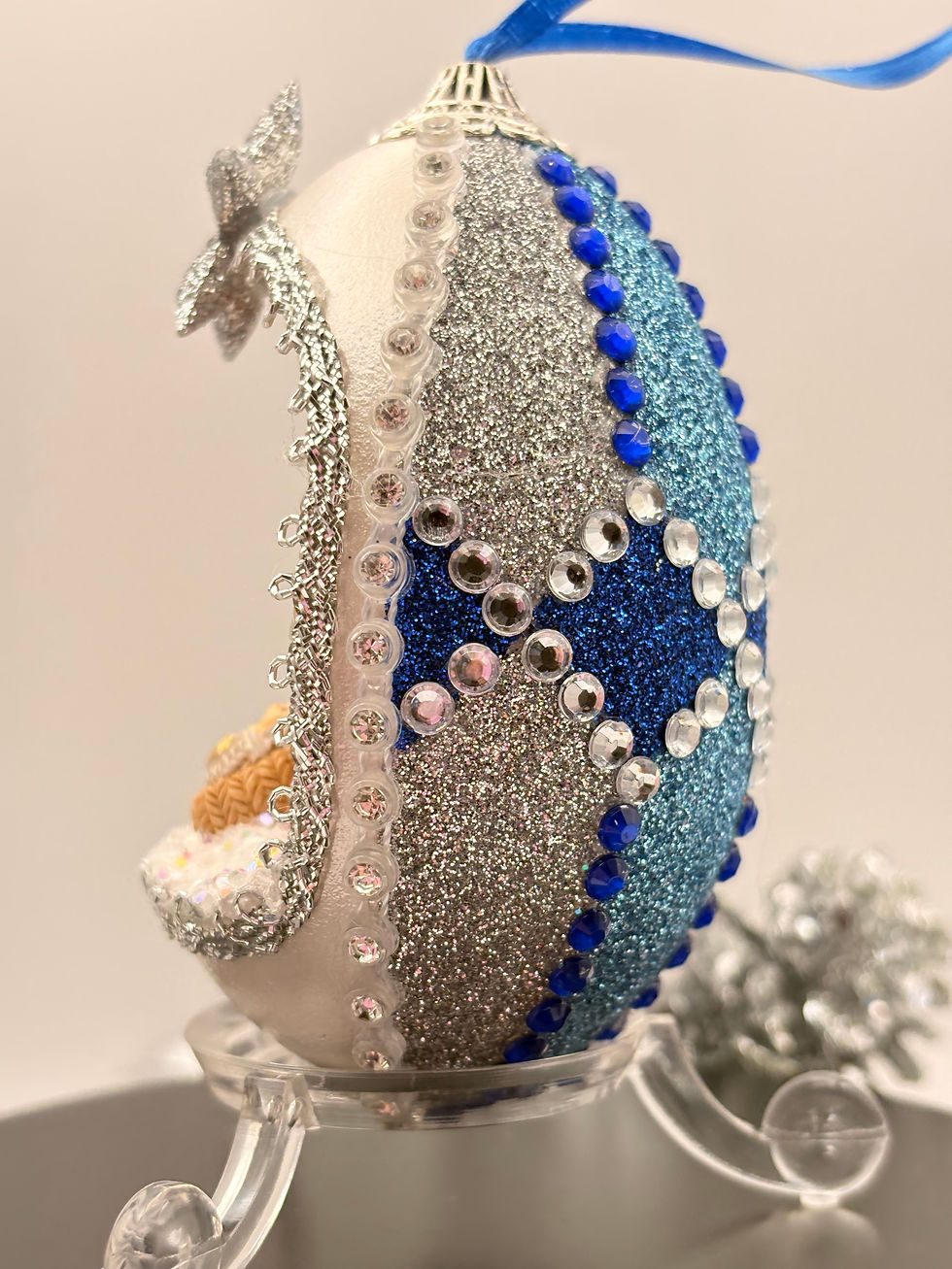 Thumbnail: Nativity Christmas Tree Ornament, Cute Mary Joseph and Jesus, Holy family gift