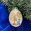 Thumbnail: Hanukah hand painted ornament, chicken egg shell