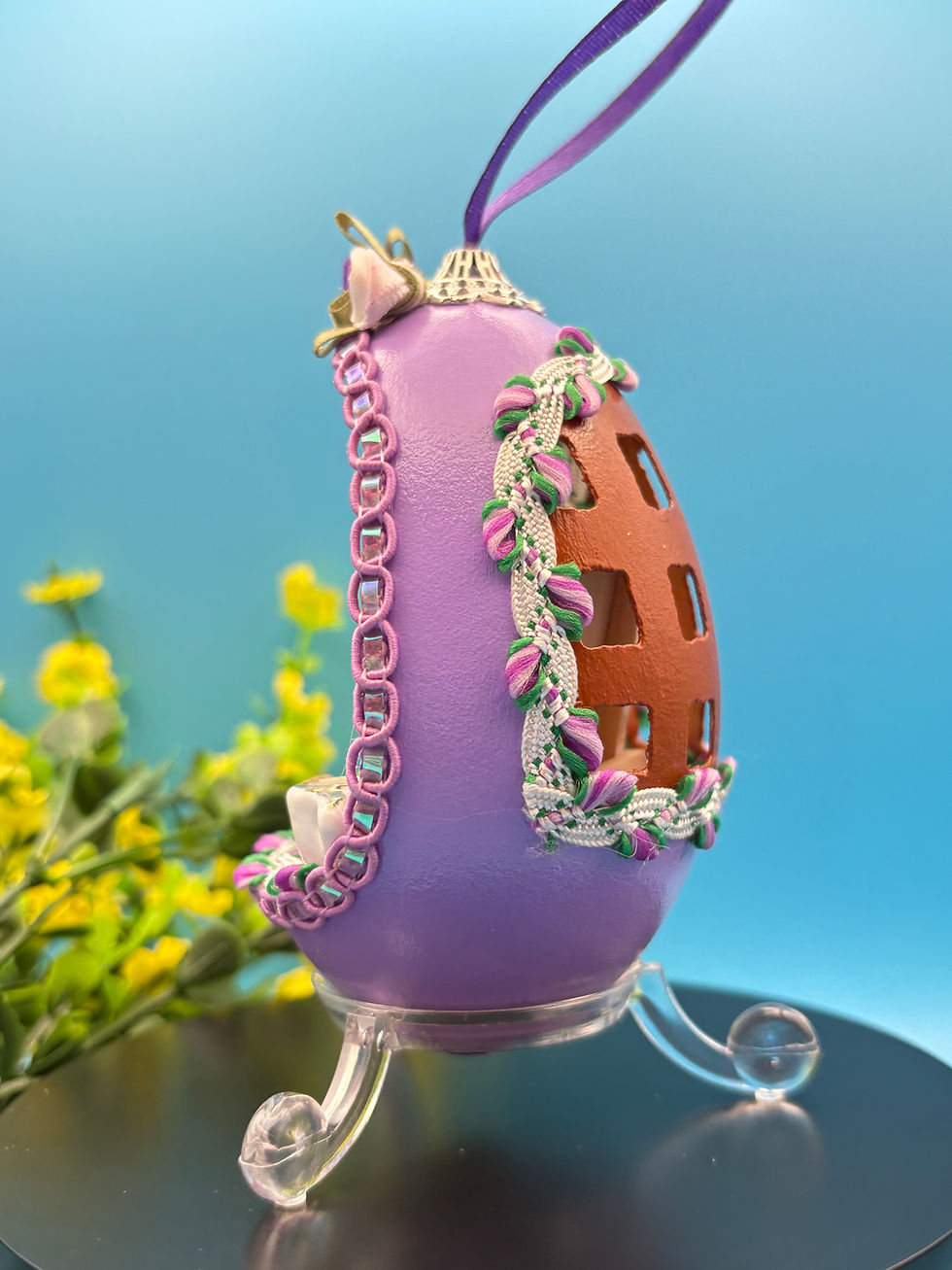 Thumbnail: Art Studio Goose Egg Hanging Ornament