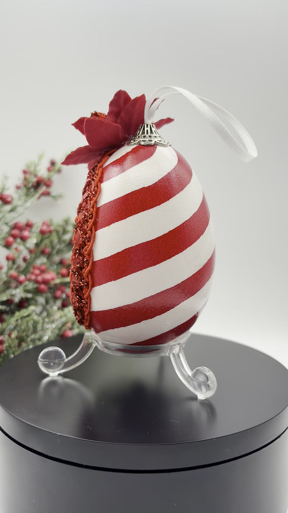 Thumbnail: Snowman goose egg shell ornament for Christmas tree