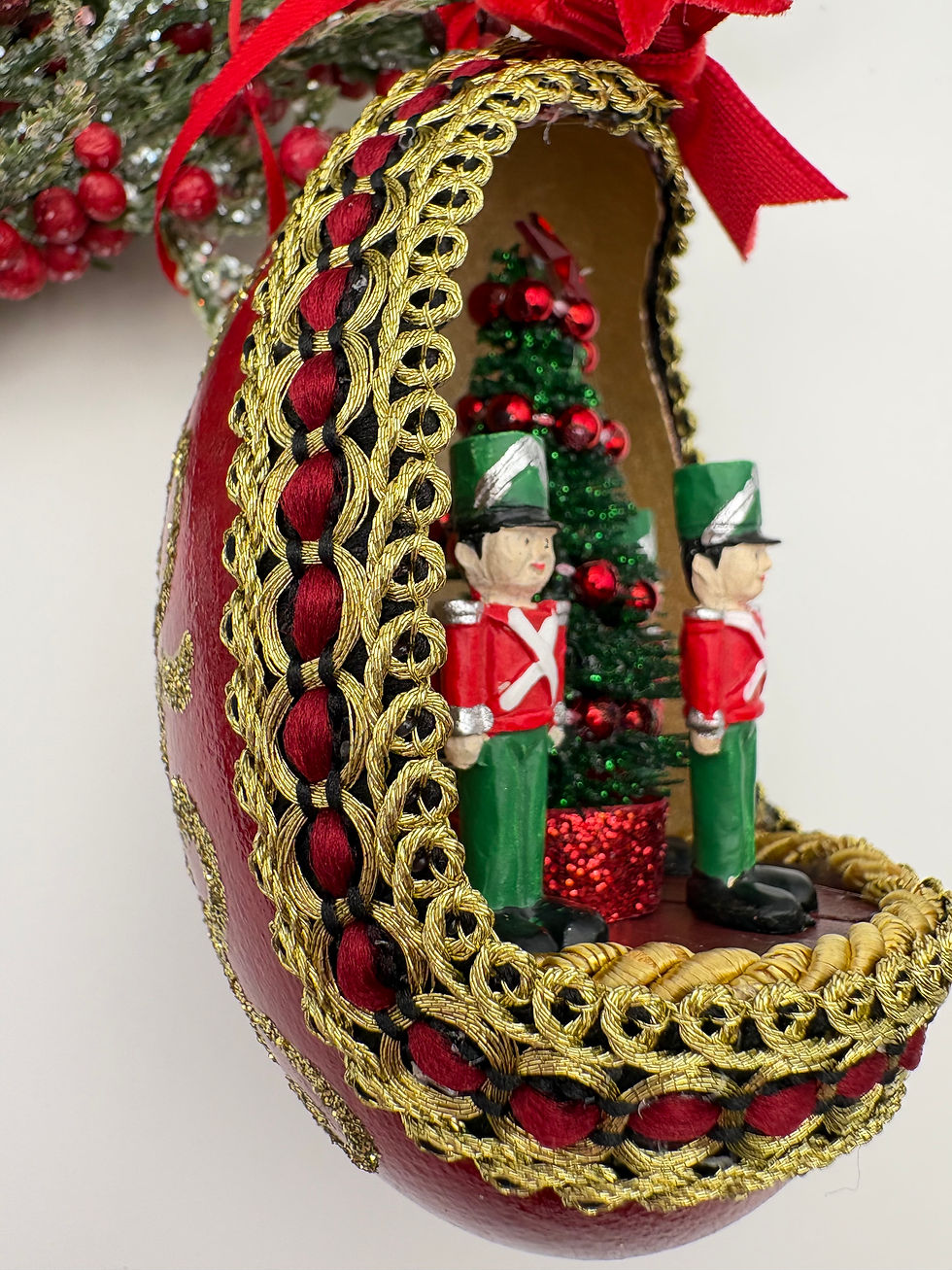 Thumbnail: Nutcrackers Goose Egg Christmas Tree Ornament