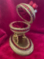 Real goose egg keepsake box, egg art