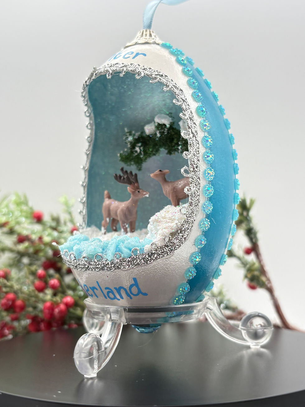 Thumbnail: Winter Wonderland Goose Egg Ornament