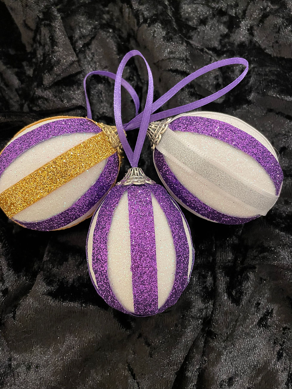 Thumbnail: Candy Cane-Christmas Tree Real Egg Ornament