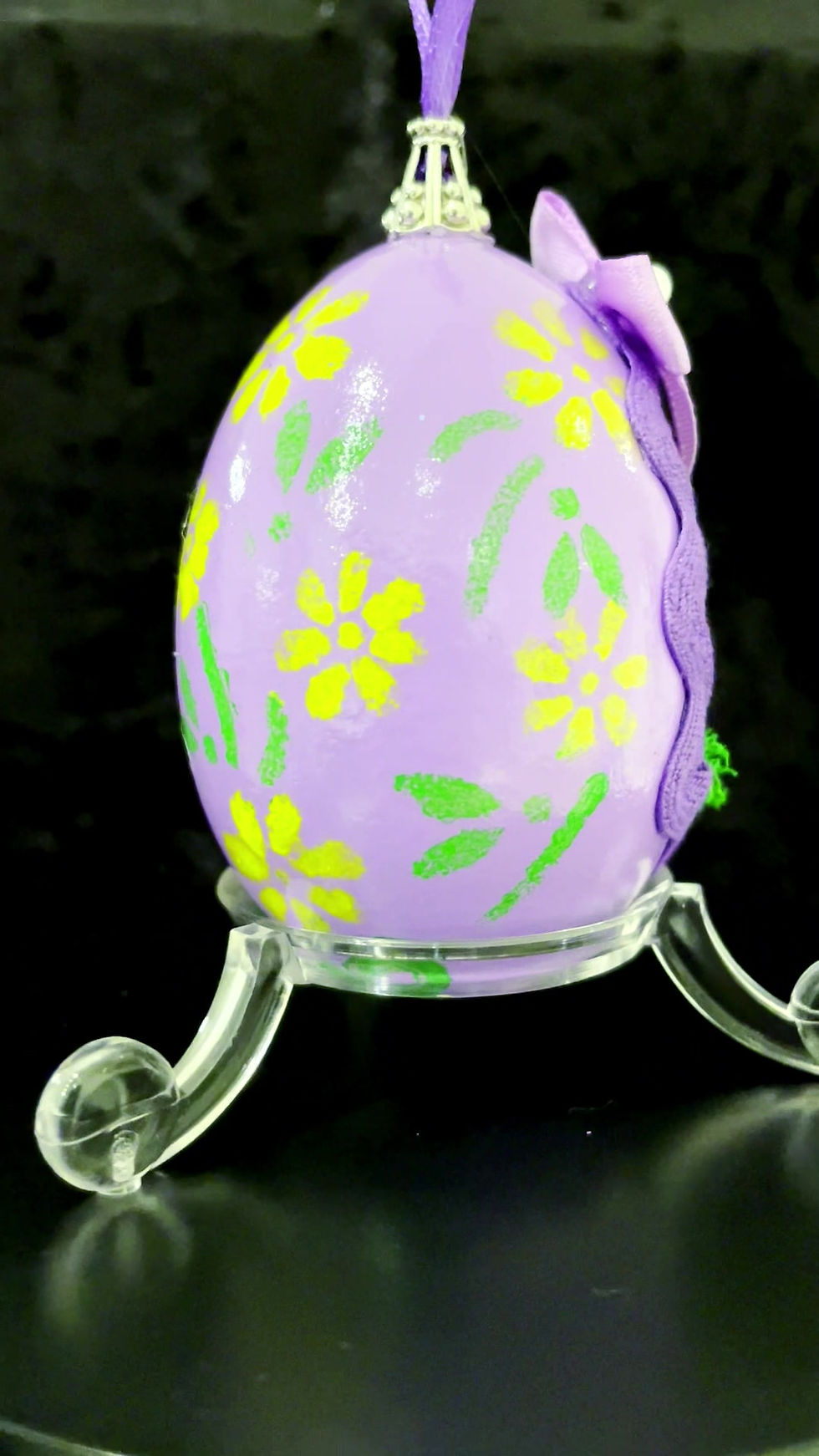 Thumbnail: Easter Bunny hanging ornament real chicken egg