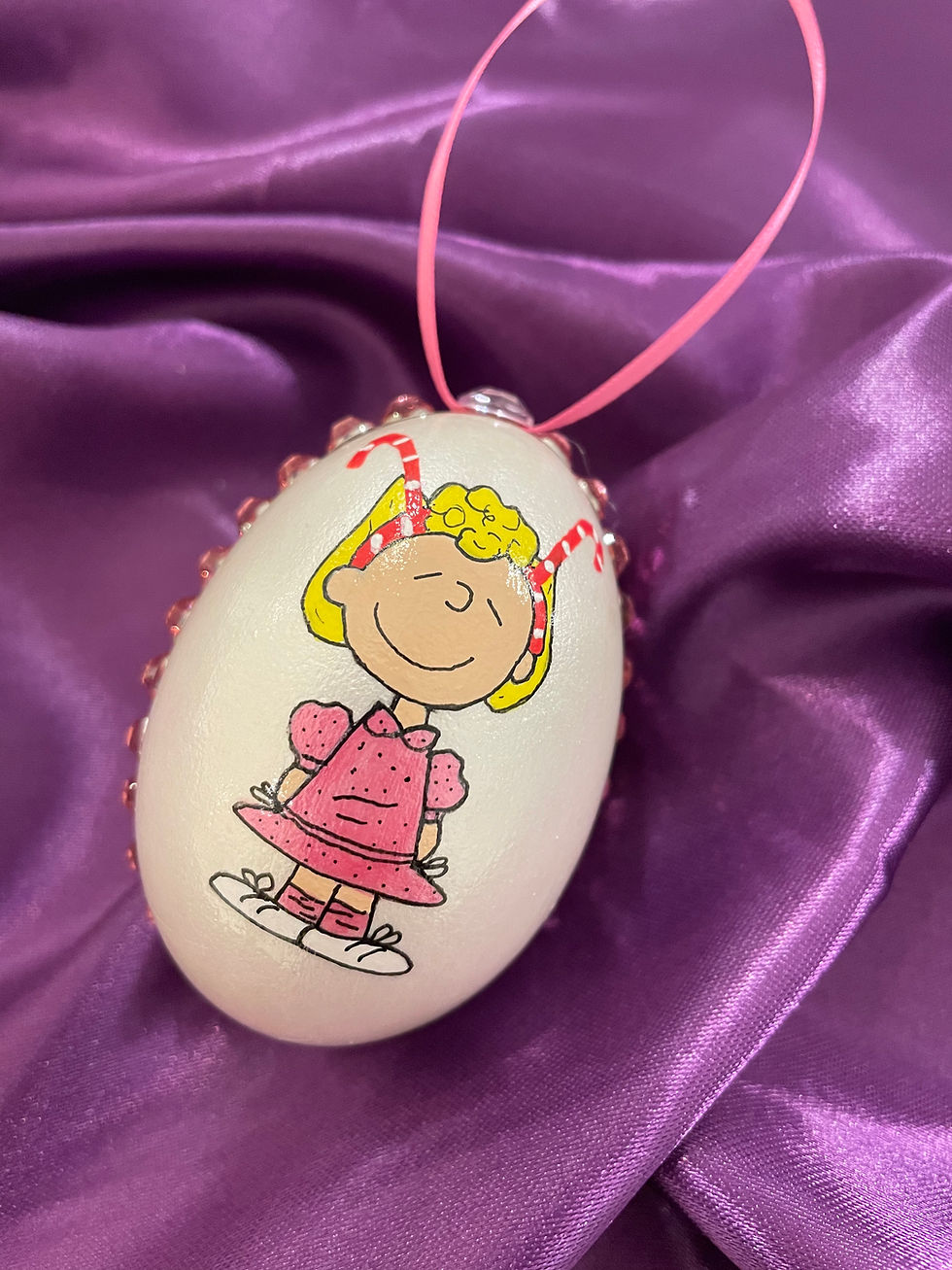 Thumbnail: Charlie Brown Christmas Real egg ornaments