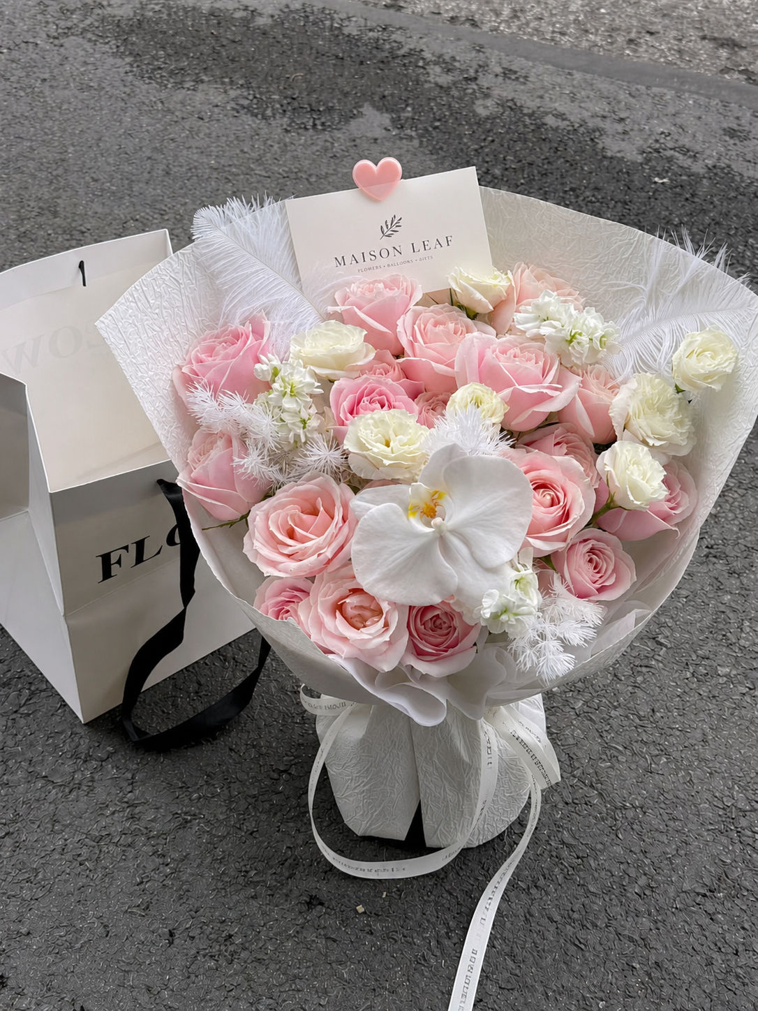 Blush Orchid Rose Bouquet
